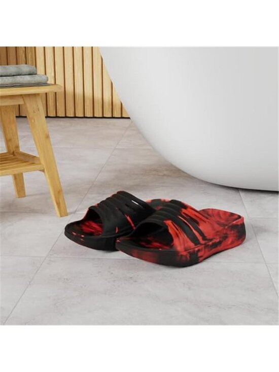 New Mens Recovery Sandals Orthotic Arch Support Open Toe Sport Slides Thick main image 6